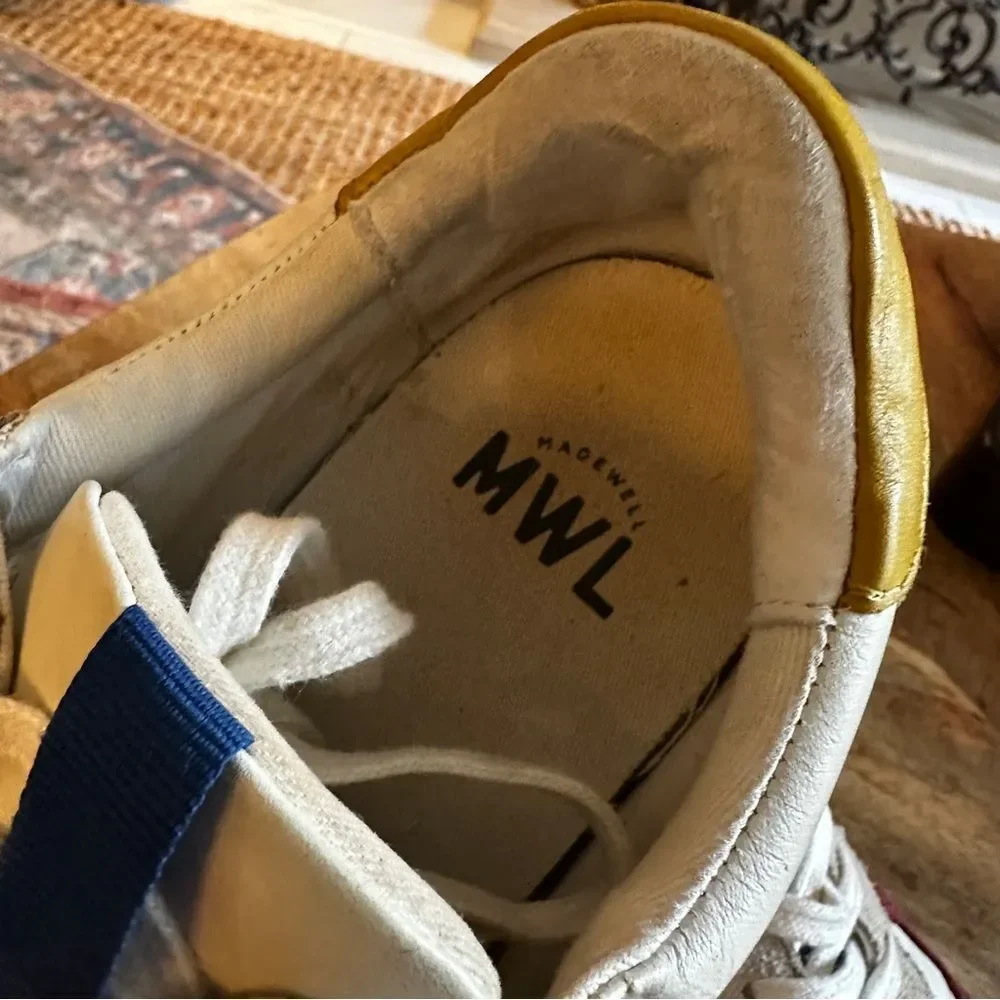 Madewell | 9.5 | MWL Kickoff Trainer Sneaker in Neutral Colorblock Leather